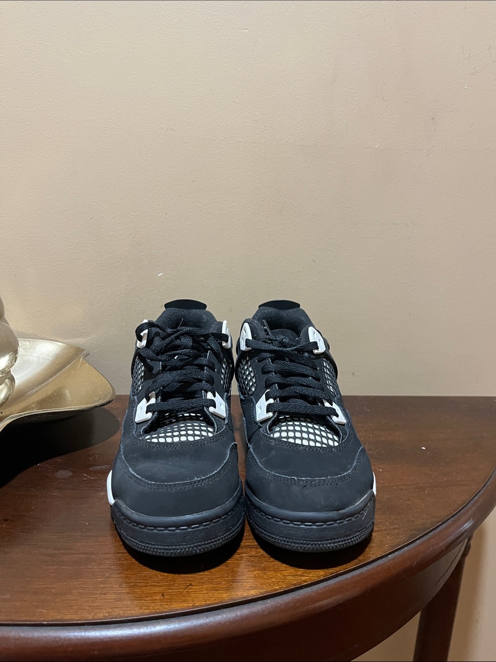 Jordan Kids' Black and White Retro Sneakers